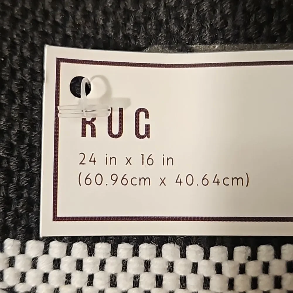 NWT Small Set of 2 Area Throw Rugs Navy Blue and White, BRB, at Target 24